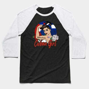 Cuban Girl Baseball T-Shirt